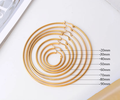 Boucle D'oreille Créole Acier Inoxydable