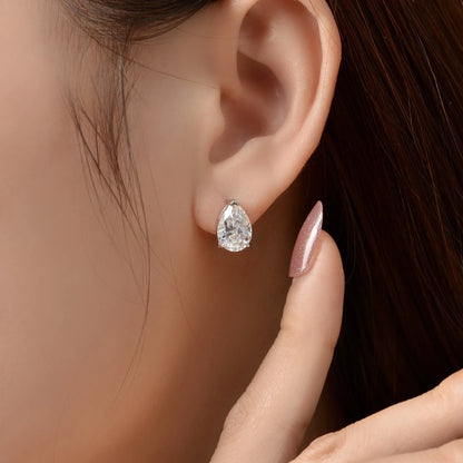 Boucle D'oreille Goutte D'eau Diamant