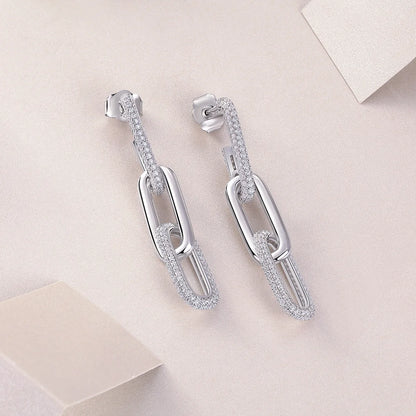 Boucle D'oreille Femme Argent Pendante