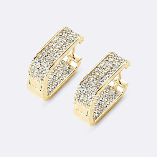 Boucle D'oreille Créole Carré / ORELUXE