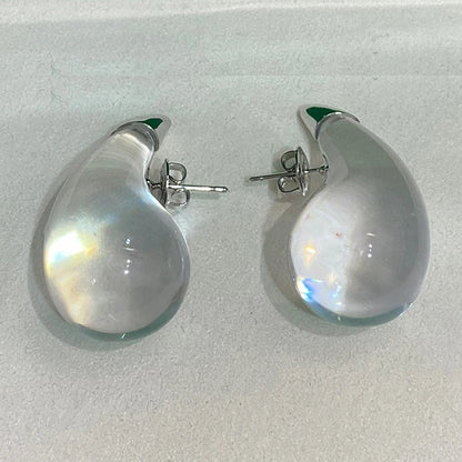 Boucle D'oreille Goutte D'eau Transparente