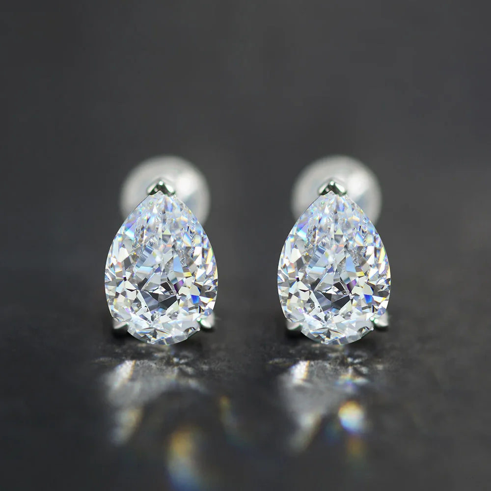 Boucle D'oreille Goutte D'eau Diamant